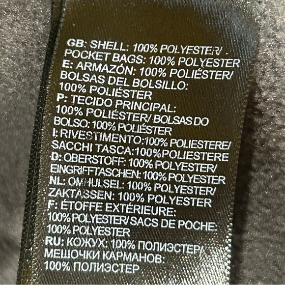 The North Face Mens Gray Fleece‎ Lined Quarter Zip Shirt L - Picture 8 of 10